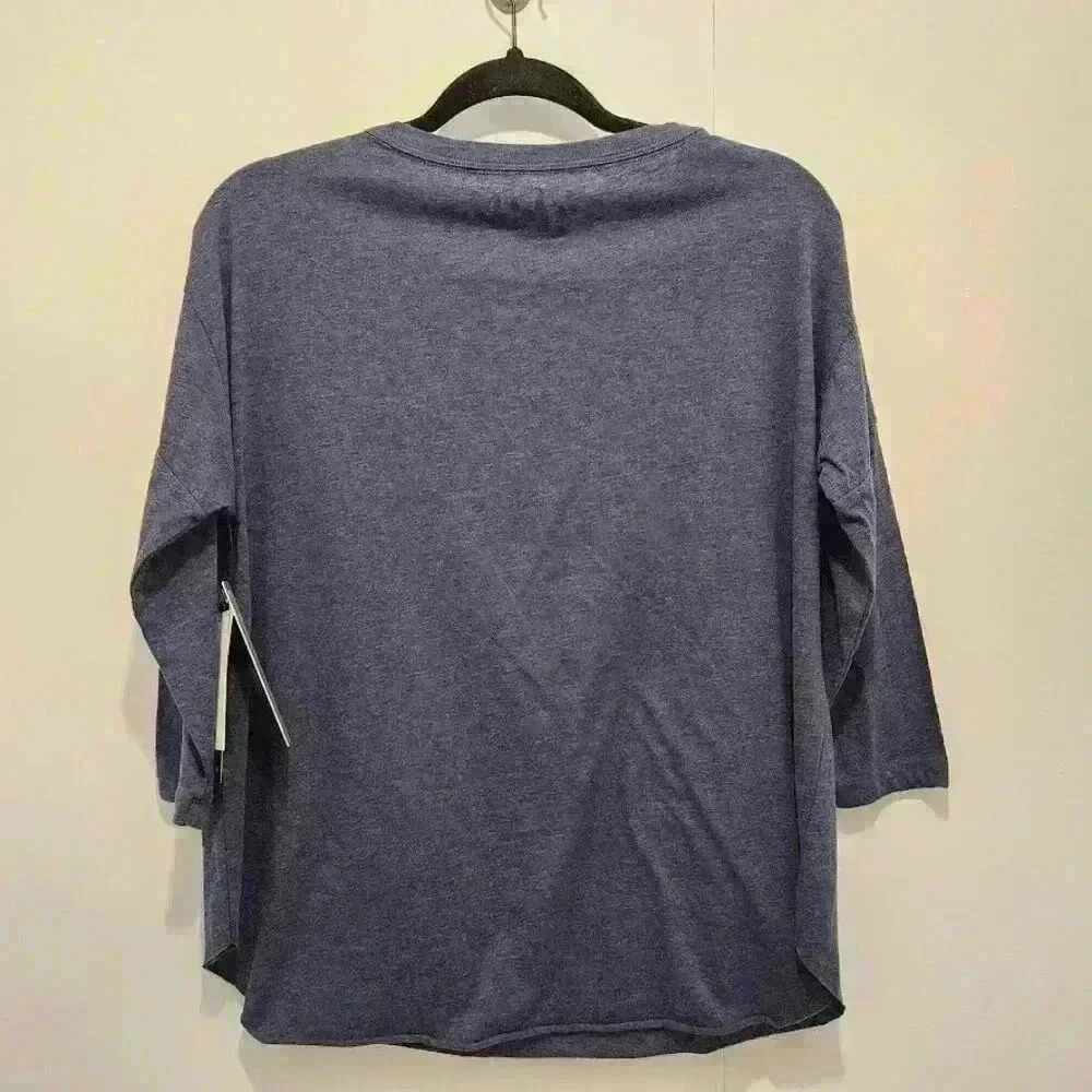 NWT Denver Broncos Touch by Alyssa Milano 3/4 Sleeve Bling‎ Tee Womens Size M - Picture 3 of 6